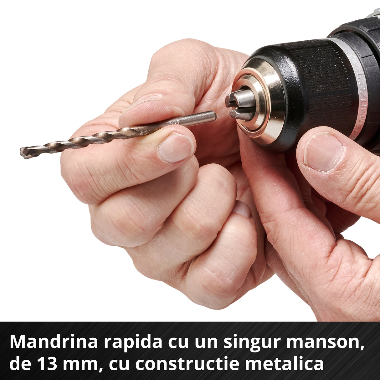 Masina de gaurit si insurubat (bormasina) pe acumulator Einhell Professional TP-CD 18/60 Li BL - Solo Power X-Change, Li-ion, 18 V, motor fara perii, mandrina metalica de gaurit de 13 mm, cutie de viteze cu 2 trepte, livrata fara acumulator sau incarcator