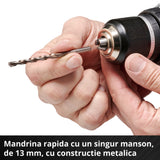 Masina de gaurit si insurubat (bormasina) pe acumulator Einhell Professional TP-CD 18/60 Li BL - Solo Power X-Change, Li-ion, 18 V, motor fara perii, mandrina metalica de gaurit de 13 mm, cutie de viteze cu 2 trepte, livrata fara acumulator sau incarcator