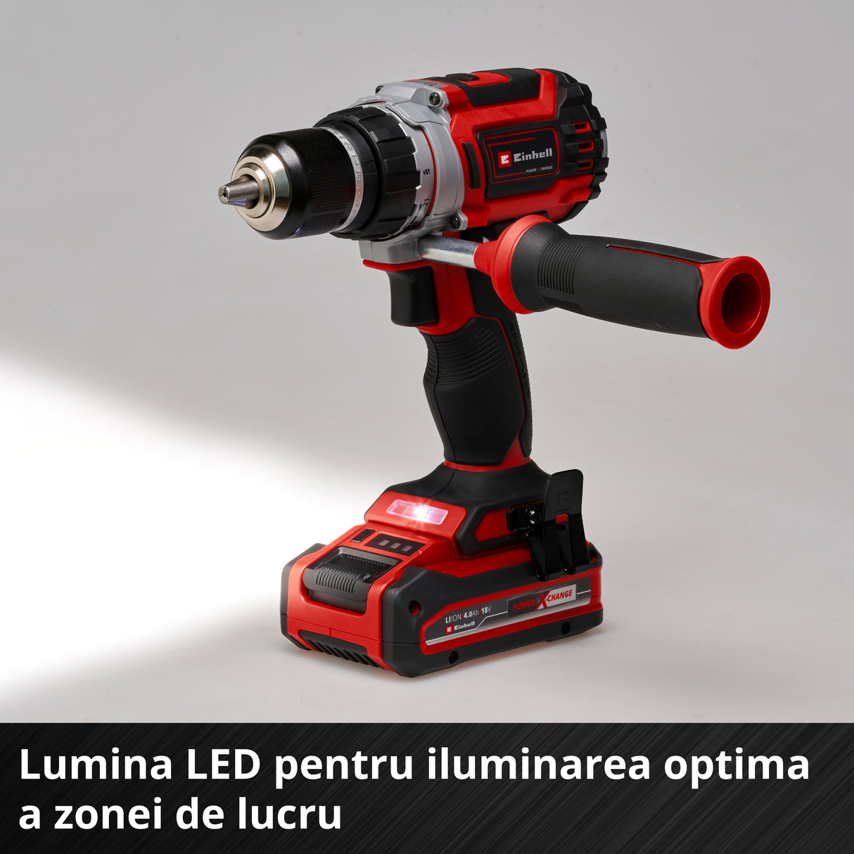 Masina de gaurit si insurubat (bormasina) pe acumulator Einhell Professional TP-CD 18/60 Li BL - Solo Power X-Change, Li-ion, 18 V, motor fara perii, mandrina metalica de gaurit de 13 mm, cutie de viteze cu 2 trepte, livrata fara acumulator sau incarcator
