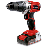 Einhell akkus ütvefúró-csavarozó TE-CD 18/2 Li-i +22, 1 x 2,5 Ah Power X-Change Li-ion, 18 V, 44 Nm, 2 sebességes hajtómű, 2,5 Ah-s akkumulátorral, gyorstöltővel, 22 részes bitkészlettel és táskával