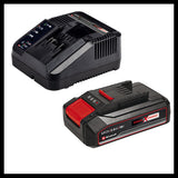 Einhell akkus ütvefúró-csavarozó TE-CD 18/2 Li-i +22, 1 x 2,5 Ah Power X-Change Li-ion, 18 V, 44 Nm, 2 sebességes hajtómű, 2,5 Ah-s akkumulátorral, gyorstöltővel, 22 részes bitkészlettel és táskával