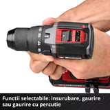 Masina de gaurit cu percutie pe acumulator Einhell Professional TP-CD 18/70-C Li-i BL - Solo Power X-Change,18 V, brushless, 70 Nm, anti-kickback, mandrina 13 mm, 2 viteze, fara baterie - imagine 9