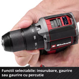Masina de gaurit cu percutie pe acumulator Einhell Professional TP-CD 18/50-C Li-i BL - Solo Power X-Change,18 V, brushless, 50 Nm, anti-kickback, mandrina 13 mm, 2 viteze, fara baterie - imagine 9