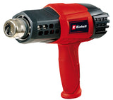 Einhell TE-HA 2000 E hőlégfúvó, 2000 W, 3 hőmérséklet-beállítás 50-550°, légáramlás-kapcsoló, hideg fokozat, széleskörű fúvóka-tartozékokkal