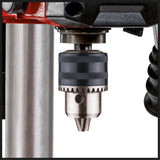Einhell TC-BD 450 asztali fúrógép, 450 W, akár 2650 fordulat/perc, 5 sebességfokozat, maximális fúrási mélység 50 mm, fúrási mélységkijelző, állítható mélységütköző, dönthető/forgatható és magasságban állítható fúróasztal
