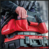 Eredeti Einhell E-Case táska, maximum 30 kg, egymásra rakható, zárral, kombinálható az Einhell E-Case rendszerrel, szerszámok és tartozékok tárolására és szállítására
