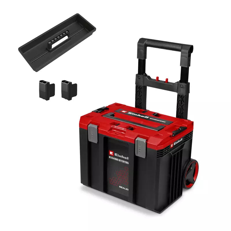 Einhell E-Case L SEALED,sistem E-Case, max. 120 kg, etans la praf si jet de apa, maner tip trolley, compatibil cu Half-size, extensibil, 44 x 40 x 36 cm - imagine 1
