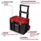 Einhell E-Case L SEALED,sistem E-Case, max. 120 kg, etans la praf si jet de apa, maner tip trolley, compatibil cu Half-size, extensibil, 44 x 40 x 36 cm - imagine 3