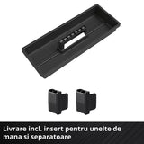 Einhell E-Case L SEALED,sistem E-Case, max. 120 kg, etans la praf si jet de apa, maner tip trolley, compatibil cu Half-size, extensibil, 44 x 40 x 36 cm - imagine 8