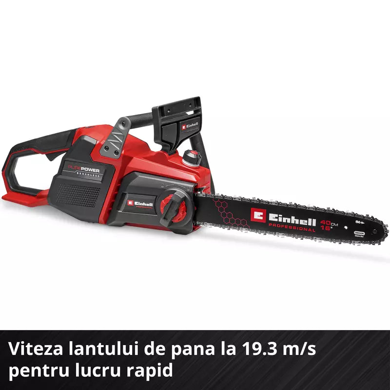 Drujba pe acumulator Einhell Professional GP-LC 36/40 Li BL-Solo,36 V, lungime taiere 38 cm, brushless, viteza lant 19 m/s, ungere automata lant, fara baterie - imagine 9