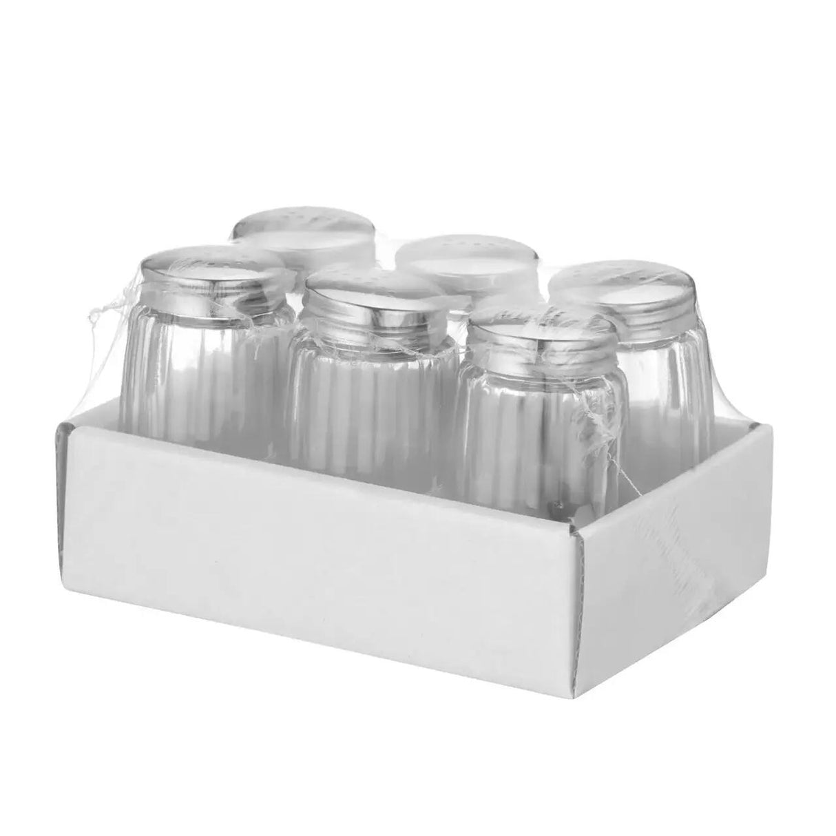 Set 6 solnite pentru sare, recipient din sticla, 40x(H)70 mm, Hendi