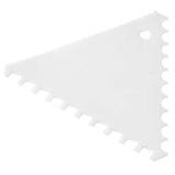 Razuitor aluat Hendi triunghiular cu margini zimtate, dinti mari 110x110mm, 6 buc/set