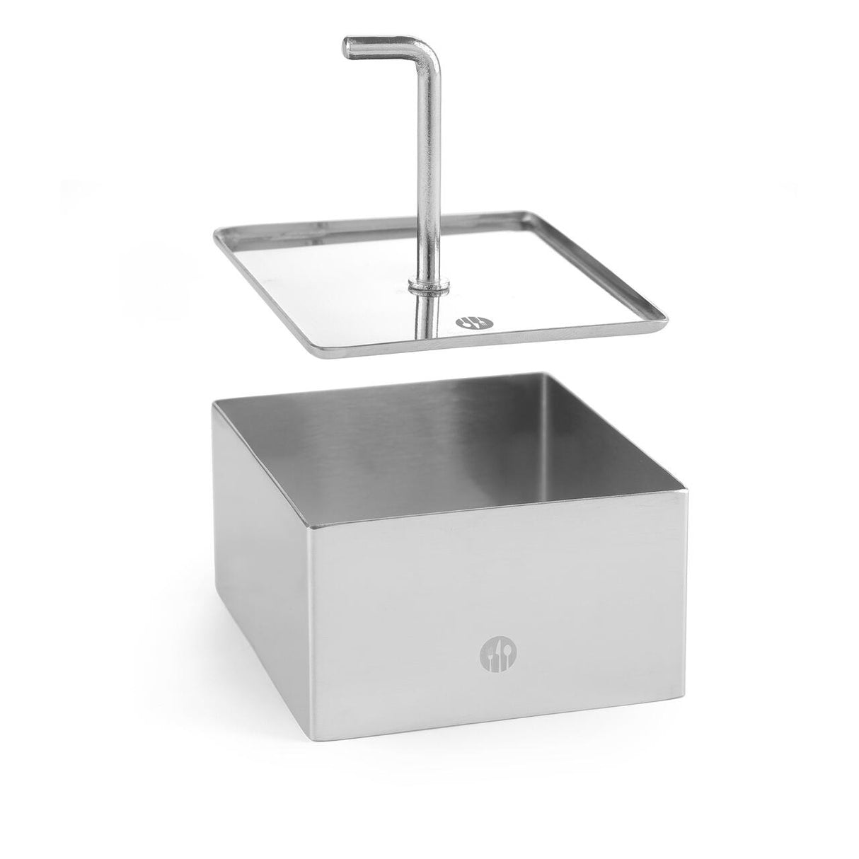 Presa decorare patrata din otel inoxidabil 80x80 mm, potrivita pentru forma patrata, cod Hendi 512173