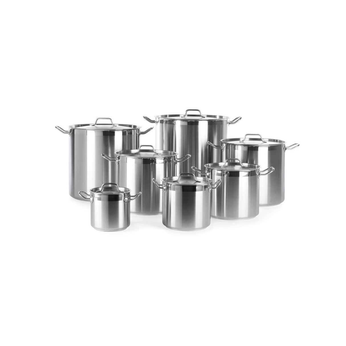 Oala inalta - cu capac 6,00 Lit 200x(H)190 mm Profi Line, inox 18/8