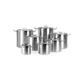 Oala inalta cu capac 50 Lit, 40 cm diametru x 40 cm inaltime, solida, din inox 18/8, gama Hendi Profi Line, potrivita si pentru uz profesional