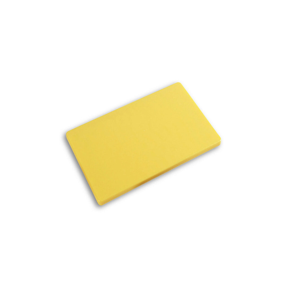 Tocator galben GN1/1 - 530x325x(H)15 mm, cu sant scurgere, polietilena HDPE 500, Hendi, 2 fete pentru taiat
