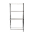 Raft metalic pentru depozitare cu 4 rafturi reglabile, sustine 125 kg/polita, Inox, 910x455x(H)1830 mm, Hendi