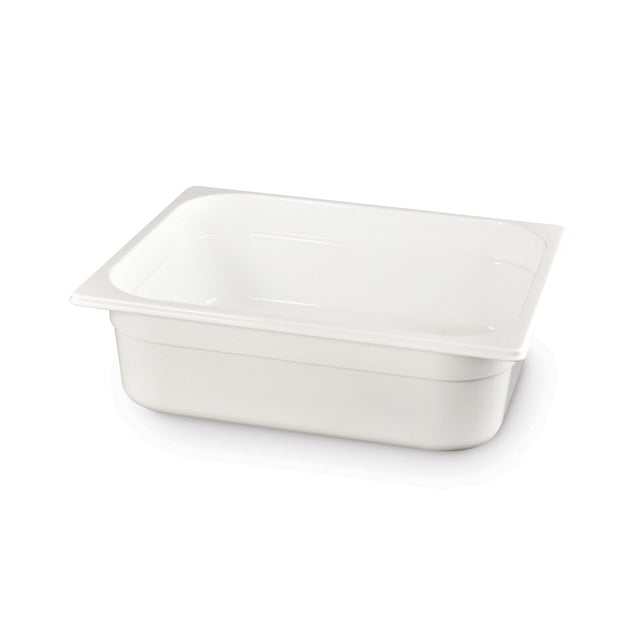 Tava profesionala Gastronorm 1/2 policarbonat alb, 4 litri, 65 mm inaltime, Hendi