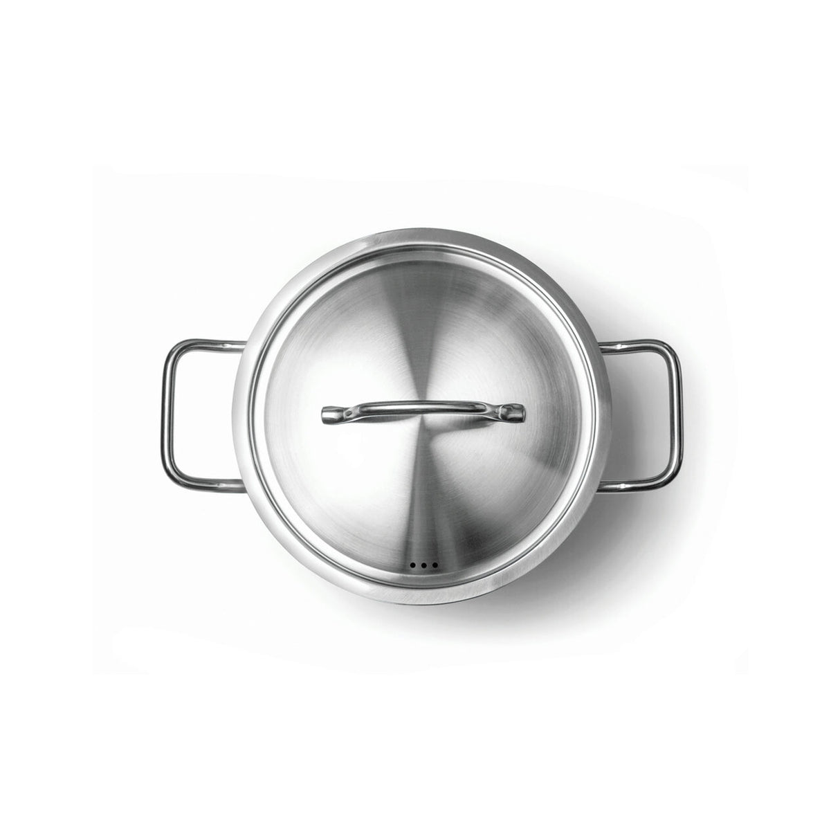 Cratita cu capac 4,8 Lit, 24 cm diametru x10,5 cm inaltime, inox, gama Hendi Profi Line