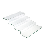 Scari tip bufet din sticla transparenta Vetro, Fine Dine 400x350x(H)125mm