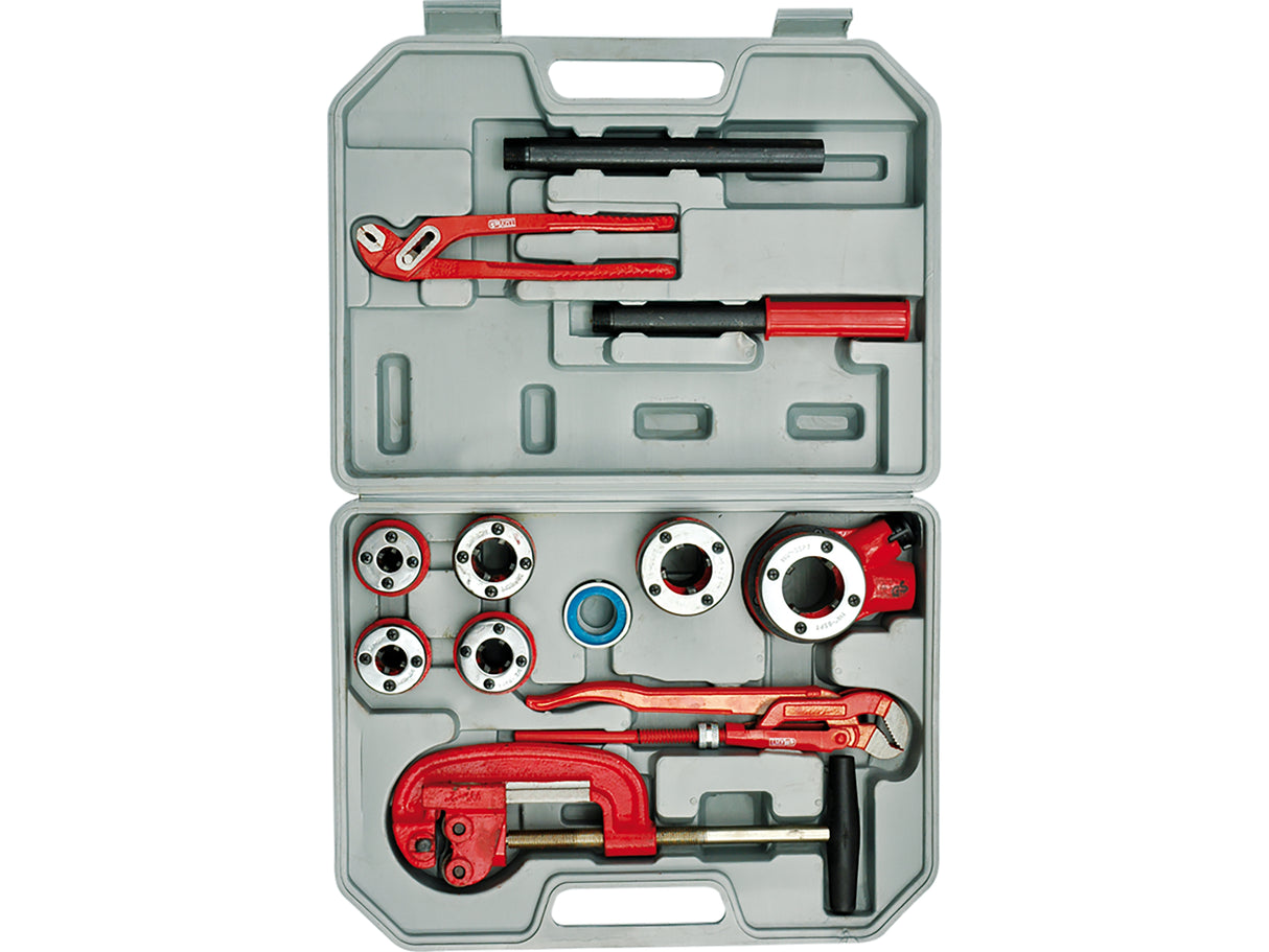 TRUSA FILIERE PENTRU VOREL 55800 TEVI, 12 PIESE, 1/4-5/4