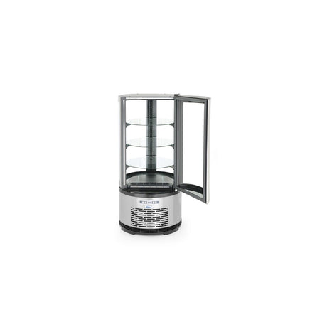 Vitrina frigorifica de prezentare interval temp. 2?/6?C, 460 W 360 l corp inox, ARKTIC by Hendi, 680x(H)1750, Clasa energetica C