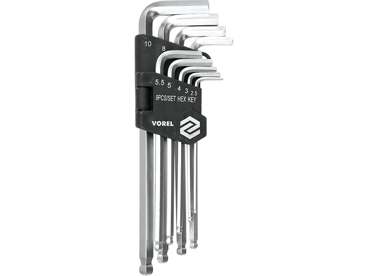 SET CHEI HEXAGONALE VOREL 56475 2.5-10MM, CR-V