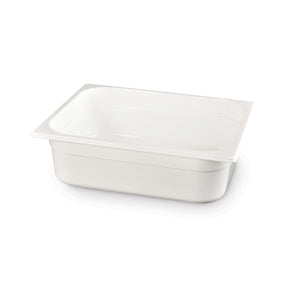 Tava profesionala Gastronorm 1/2 policarbonat alb, 6.5 litri, 100 mm inaltime, Hendi
