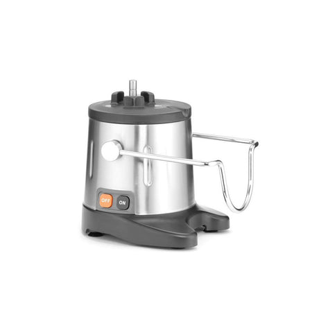Storcator de fructe si legume 120 kg de fructe sau legume pe ora, viteza de rotatie 3000 rpm, recipient reziduri 7 litri, Hendi, dim.250x410x(H)530 mm