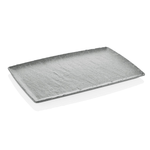 Platou melaminat gri, Rock, GN 1/1, Fine Dine 530x325mm