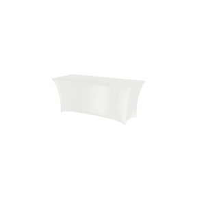 Fata de masa tip husa, alba pentru masa dreptunghiulara, Hendi, 1500x760x(H)730mm, 90% micro poliester / 10% elastan