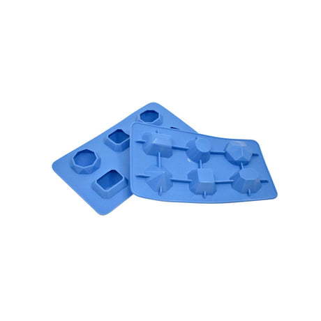 Forme asortate din silicon durabil pentru cuburi de gheata, Hendi, 19x10.5x(H)3 cm, potrivita si pentru uz profesional
