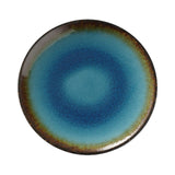 Farfurie Fine Dine, colectia Lazur, diametru 254 mm, portelan decorat manual