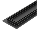 Rigolă de duș FALA 71602, 70 cm, neagră, grătar și sifon Wet & Dry