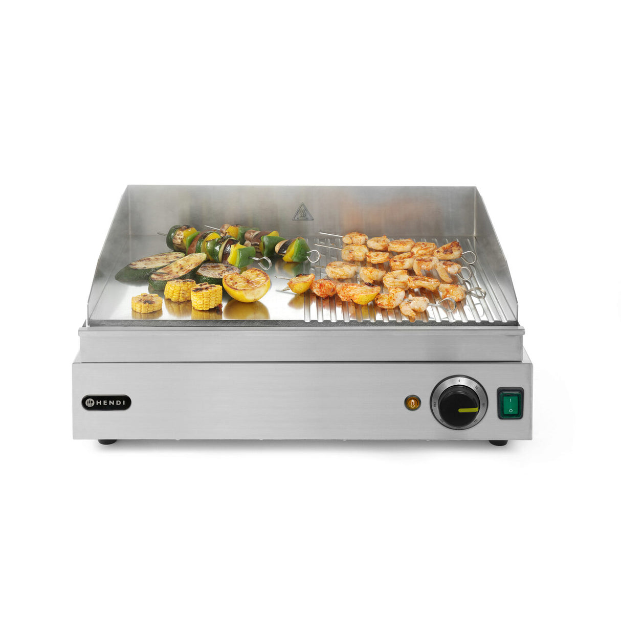 Gratar Profi Line 1/2 neted, 1/2 striat, 230V/2400W, 550x380x(H)240 mm