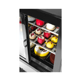Vitrina frigorifica de prezentare interval temp. 2/6?C, corp inox, 410 litri, 490 W ARKTIC by Hendi, 1215x675x(H)1210 mm, Clasa energetica C