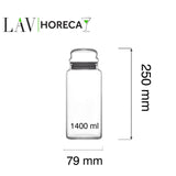 Borcan cu capac Phuket 1400 ml, LAV