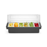 Cutie pentru ingrediente Hendi, 6 recipiente  480x150x(H)100mm