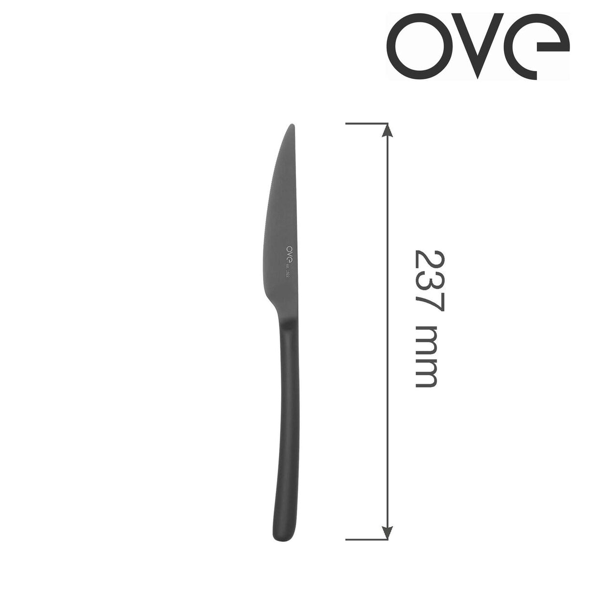 Cuțit de masă Amarone Black, OVE, 237 mm