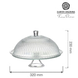 Suport pentru tort Aura cu capac, 320 x (h)230mm Fine Dine