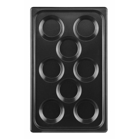 Tava pentru oua, cu invelis antiaderent CONVECTOMAT EGGPLATE, HENDI, GN 1/1, Negru, 530x325x(H)26mm
