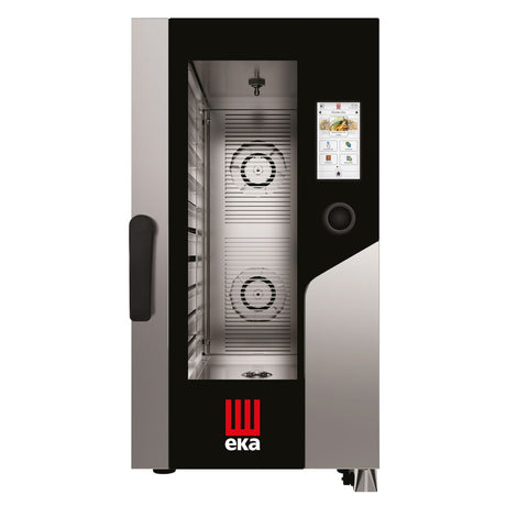 Cuptor electric cu convectie-abur Millennial Touch Screen Gastro Compact 10 x GN 1/1, control electronic, Tecnoeka, 400V/15400W, 500x930x(H)970mm