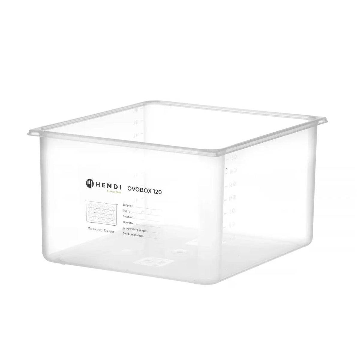 OVOBOX 120 HENDI - recipient oua GN2/3 + 8 tavi pentru oua, 18L, 355x325x(H)200mm