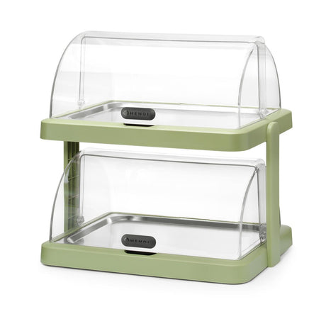 Display racire rolltop verde dublu cu 4 elemente de racire