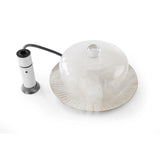 Cloche din sticla cu gaura pentru furtun fum, Hendi, diametru diametru130x(H)282 mm, poate fi utilizat in combinatie cu infuzorul de fum