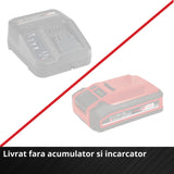 Masina de gaurit cu acumulator Einhell TC-CD 18/38 Li - Solo Power X-Change, 18 V, 38 Nm, mandrina de 10 mm, 21+1 setari de cuplu, lumina LED, fara baterie - imagine 5