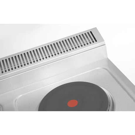 Masina de gatit electrica cu patru ochiuri, inox 304, 8,6kw,400V, 700x700x(H)850+90 mm