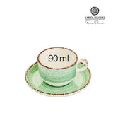 Ceasca si farfurie Nefryt, 90 ml