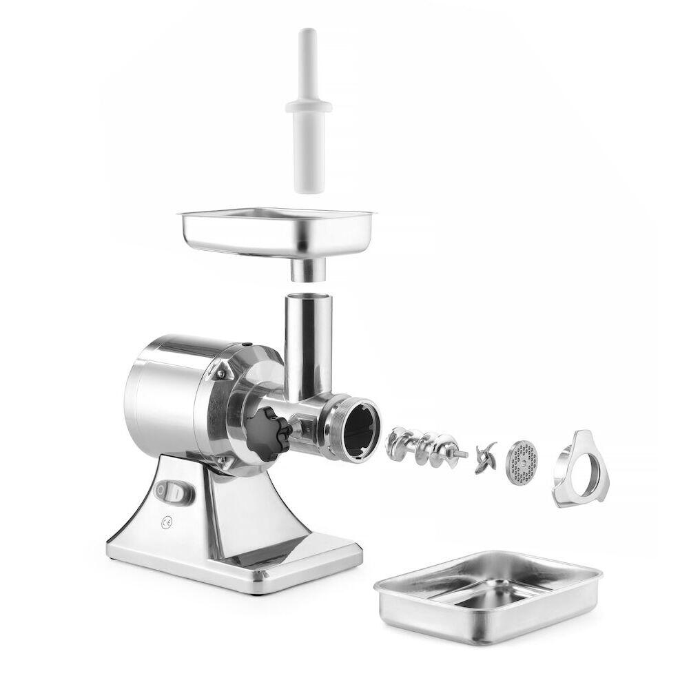 Masina de tocat carne Hendi, Profi Line 12, 200 kg/h, otel inoxidabil, 230V/750W, 370x220x(H)440 mm