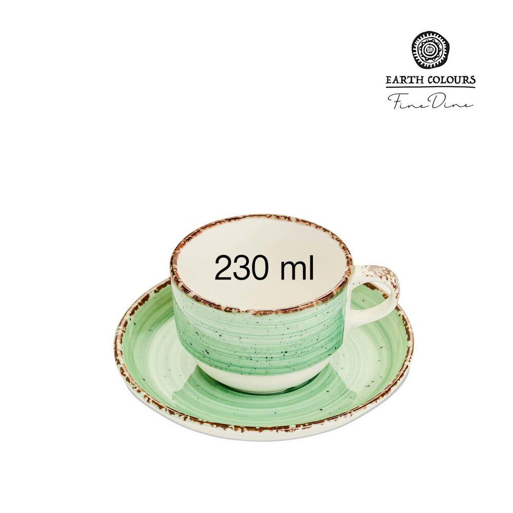 Ceasca si farfurie Nefryt, 230 ml